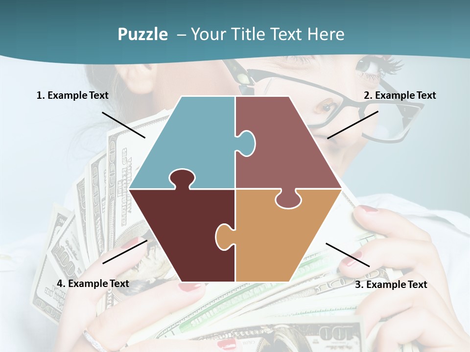 Spending Currency Female PowerPoint Template