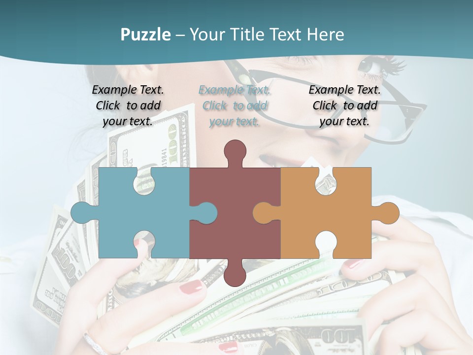 Spending Currency Female PowerPoint Template