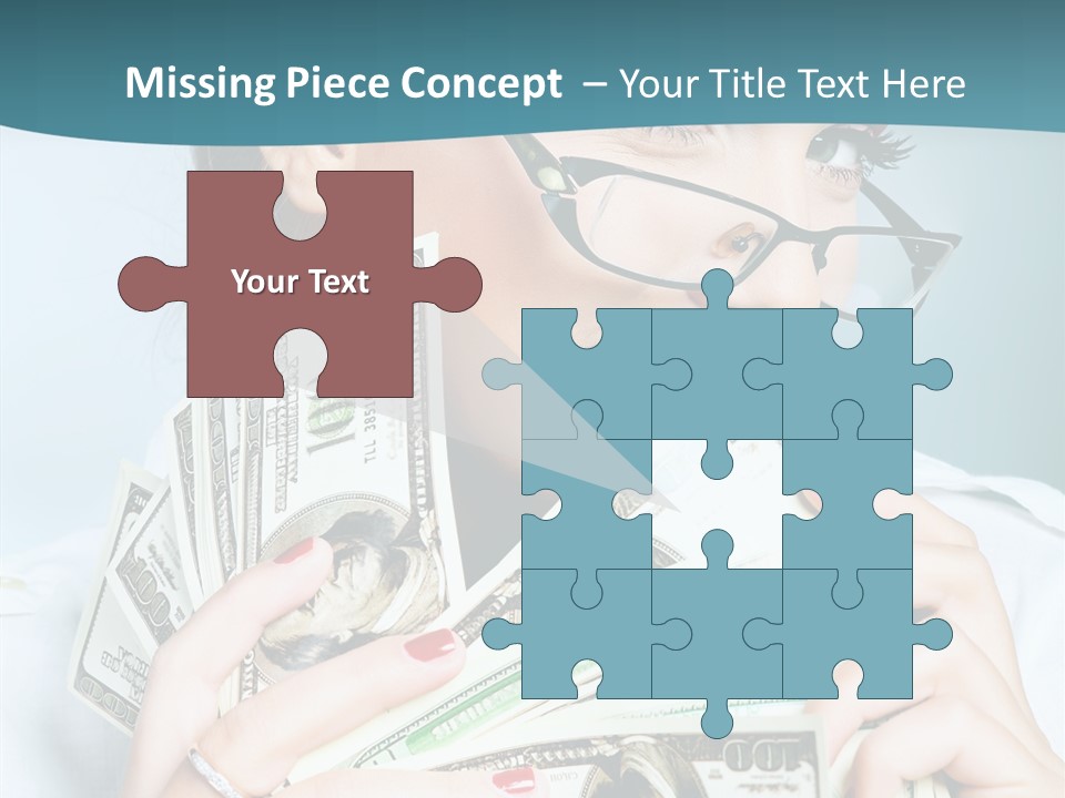 Spending Currency Female PowerPoint Template