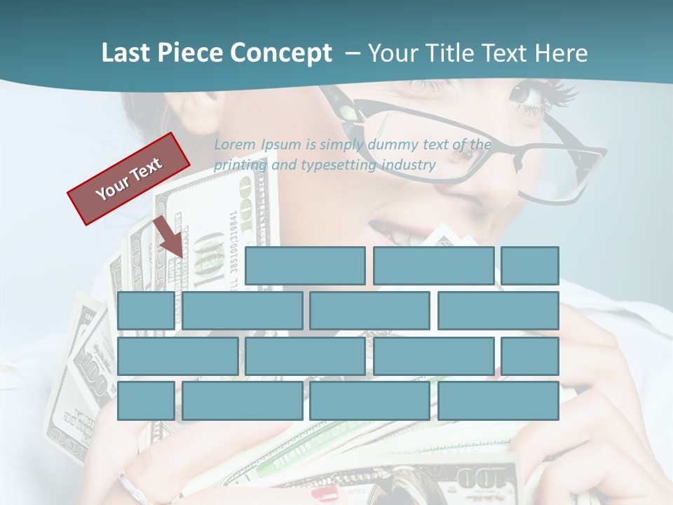 Spending Currency Female PowerPoint Template