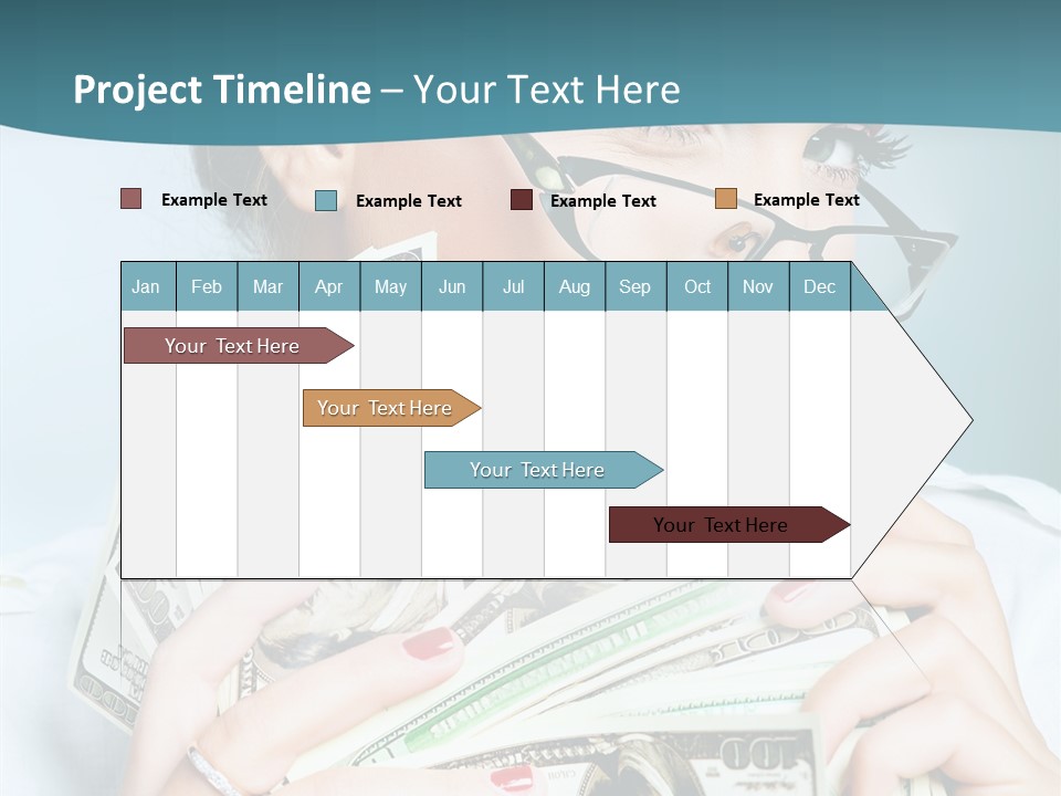Spending Currency Female PowerPoint Template