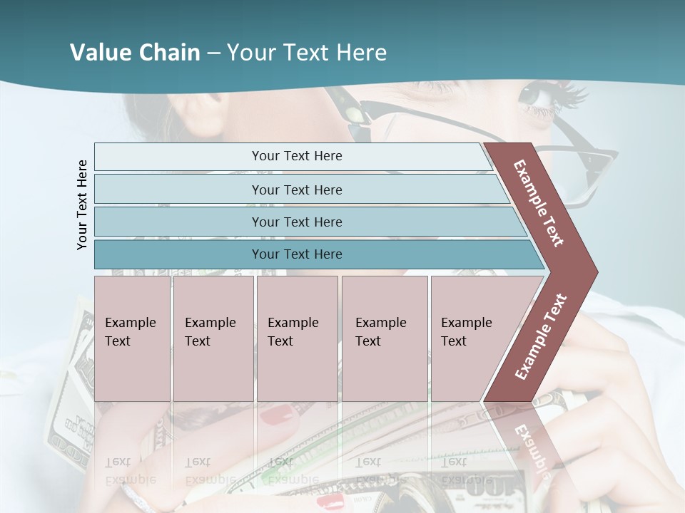 Spending Currency Female PowerPoint Template