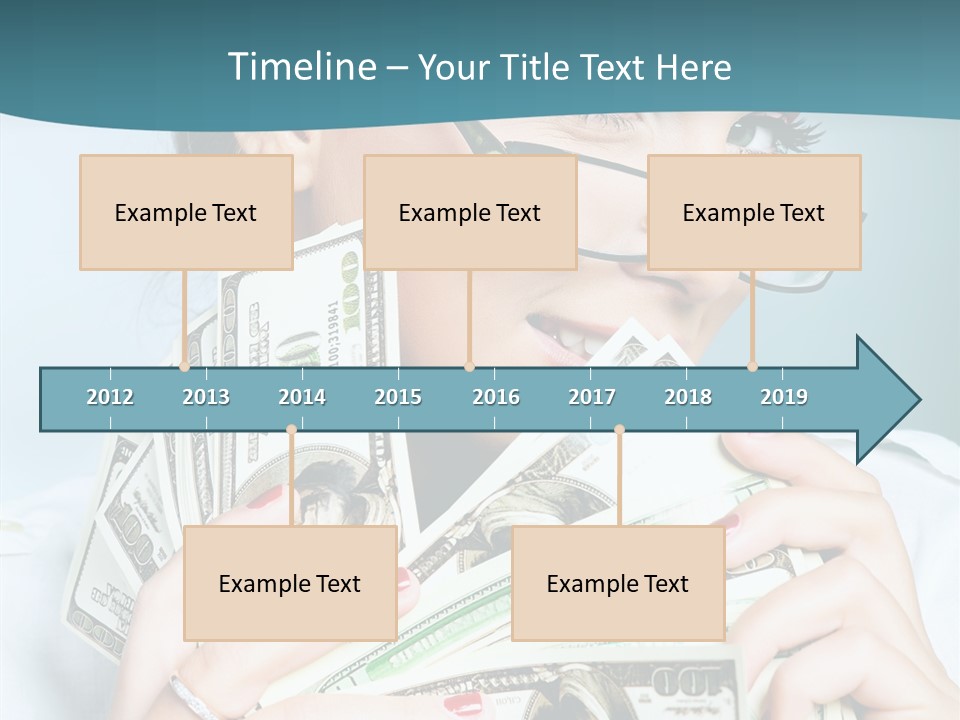 Spending Currency Female PowerPoint Template