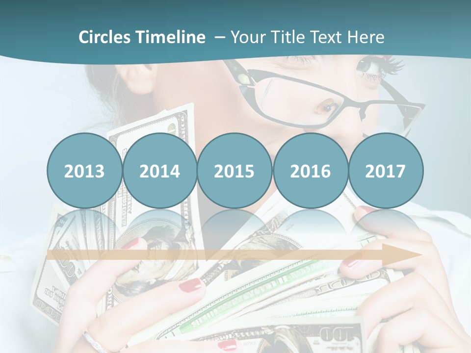 Spending Currency Female PowerPoint Template