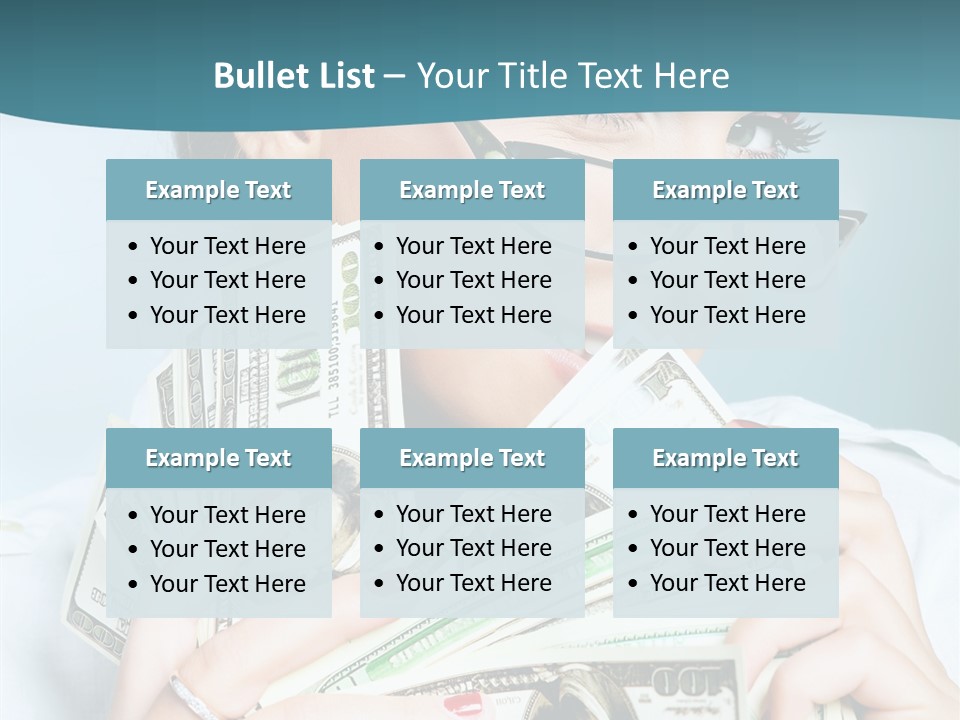 Spending Currency Female PowerPoint Template