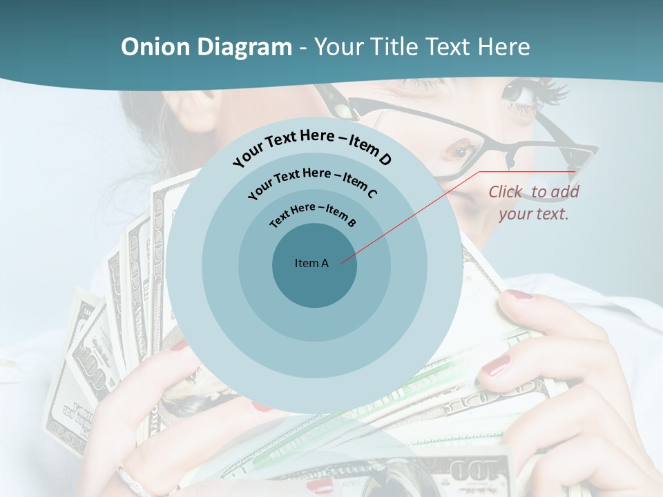 Spending Currency Female PowerPoint Template