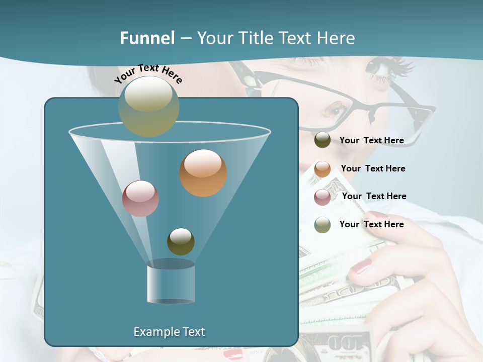 Spending Currency Female PowerPoint Template