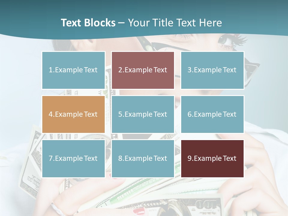 Spending Currency Female PowerPoint Template