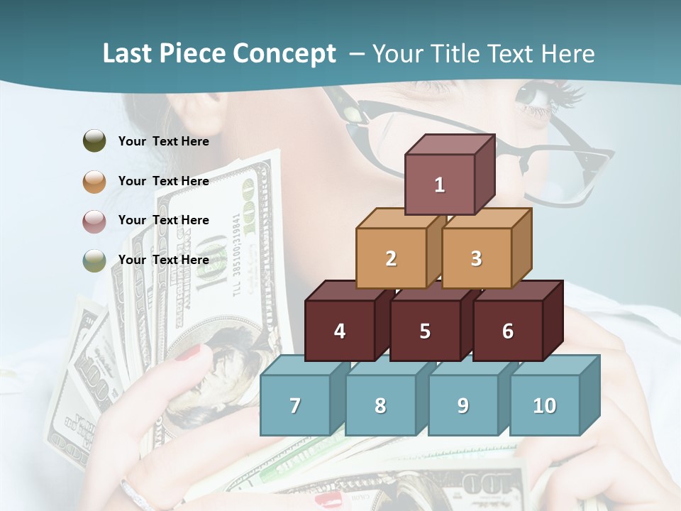 Spending Currency Female PowerPoint Template