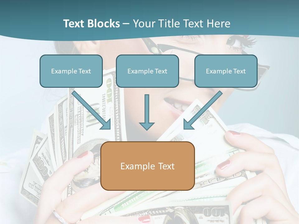 Spending Currency Female PowerPoint Template