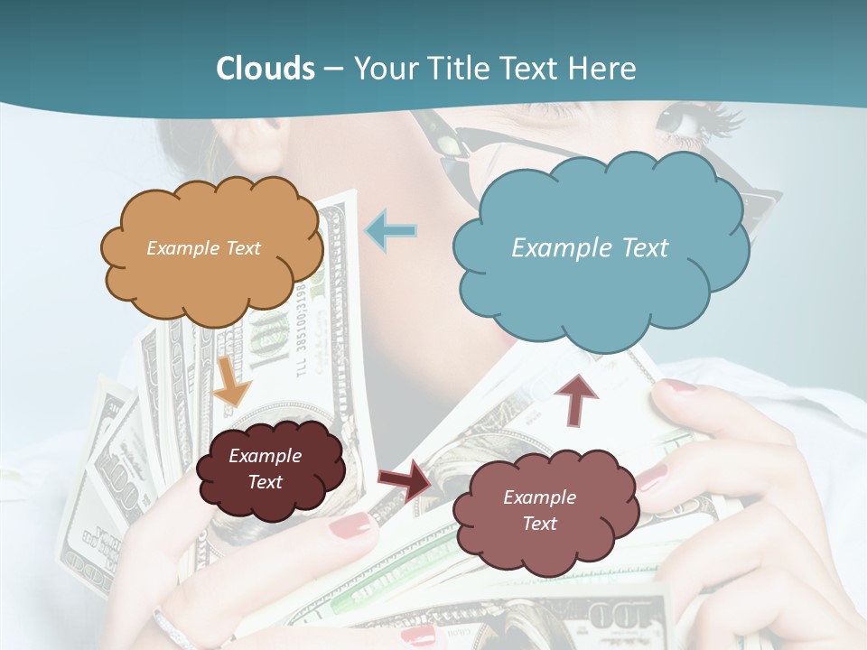 Spending Currency Female PowerPoint Template