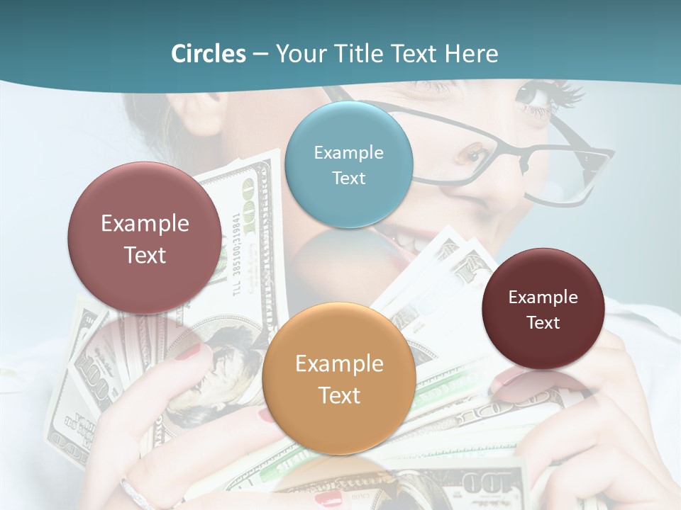 Spending Currency Female PowerPoint Template