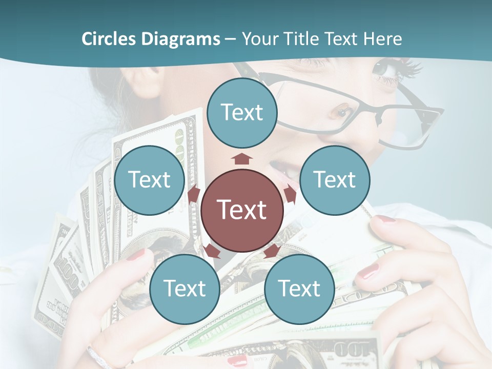 Spending Currency Female PowerPoint Template