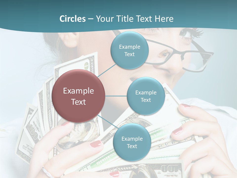 Spending Currency Female PowerPoint Template