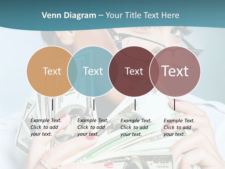 Spending Currency Female PowerPoint Template