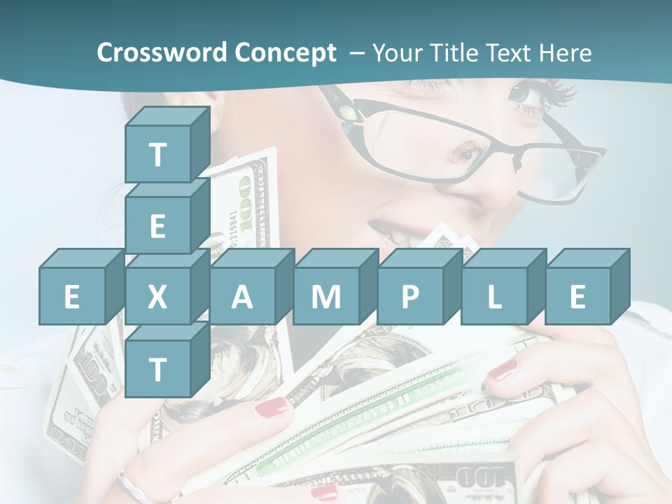 Spending Currency Female PowerPoint Template