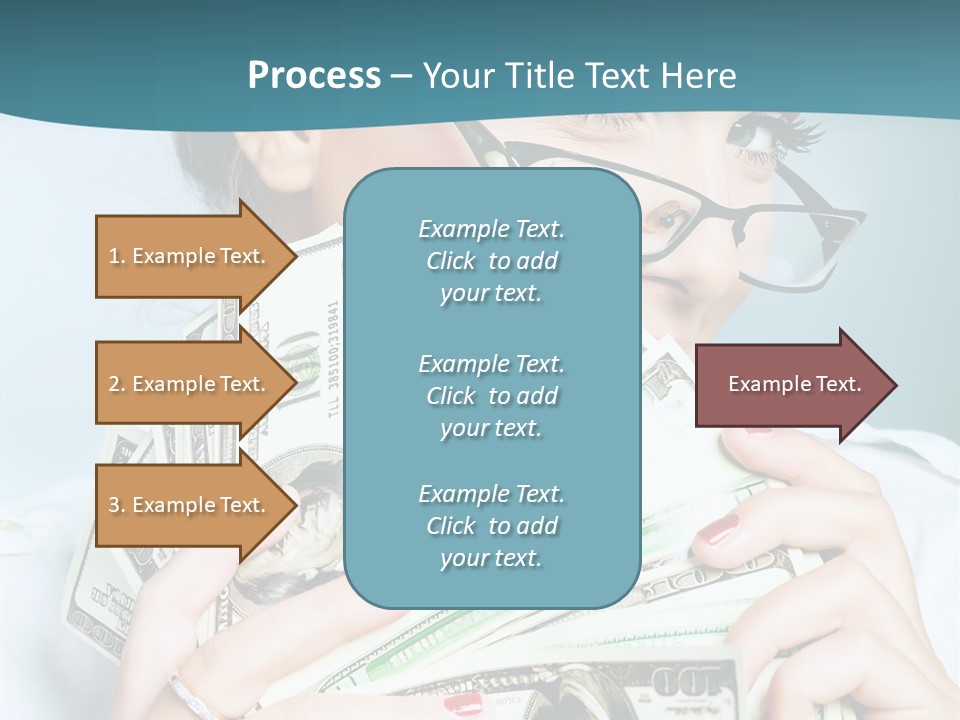 Spending Currency Female PowerPoint Template