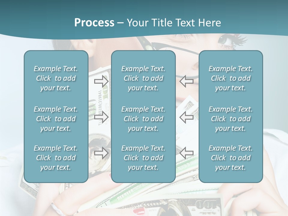 Spending Currency Female PowerPoint Template