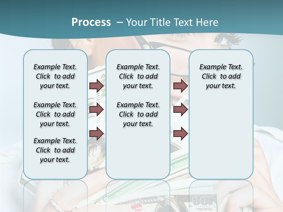 Spending Currency Female PowerPoint Template