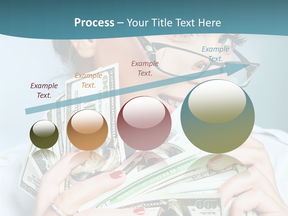 Spending Currency Female PowerPoint Template