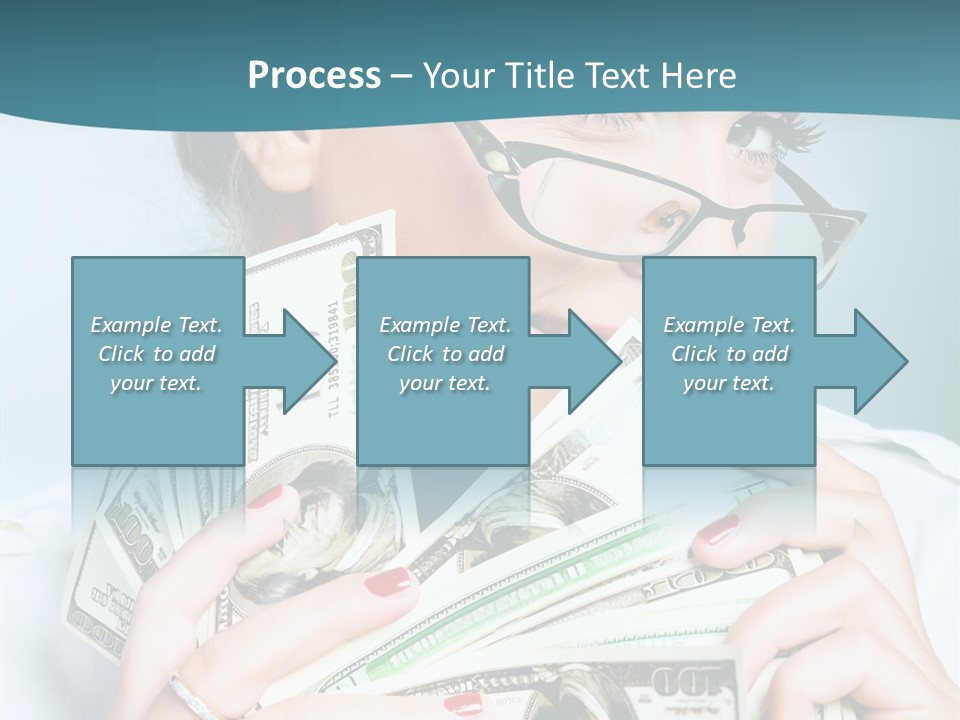 Spending Currency Female PowerPoint Template