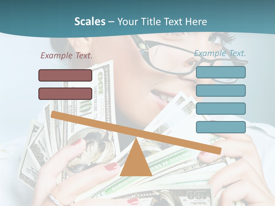 Spending Currency Female PowerPoint Template