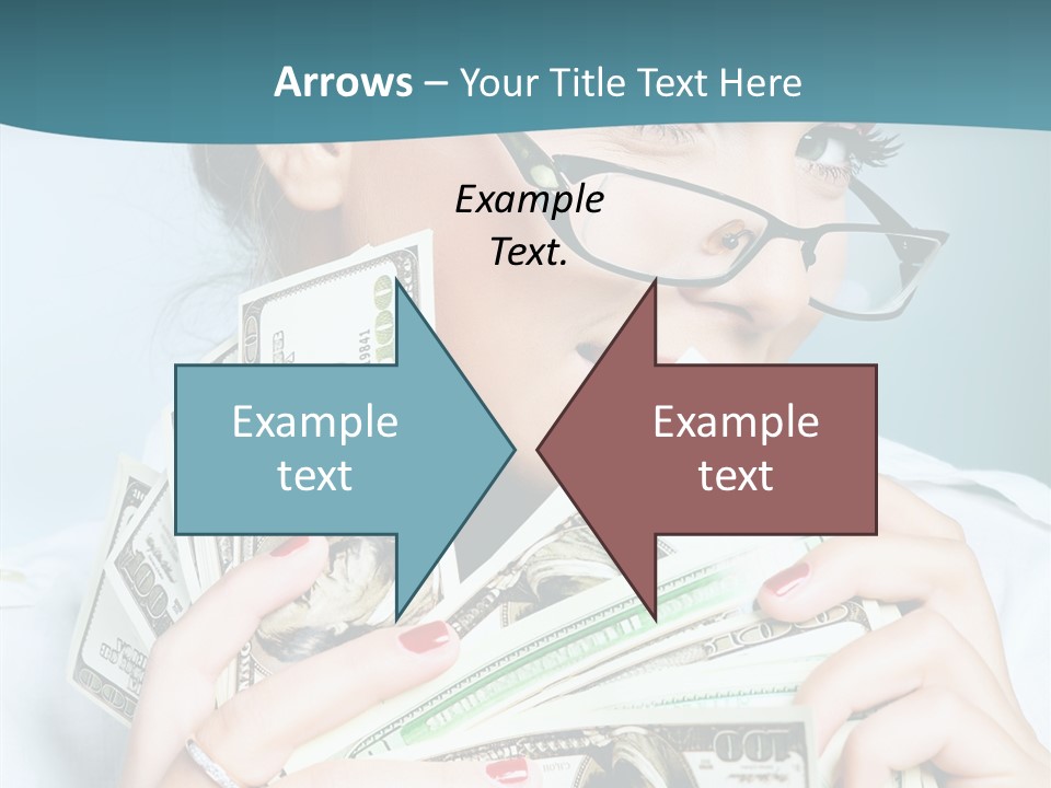 Spending Currency Female PowerPoint Template