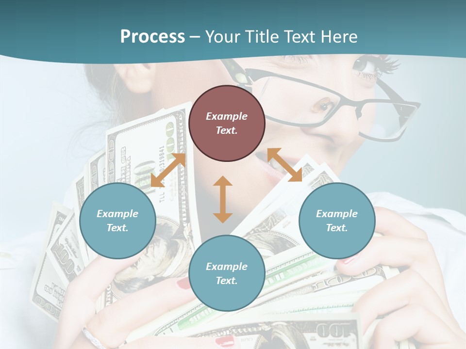 Spending Currency Female PowerPoint Template