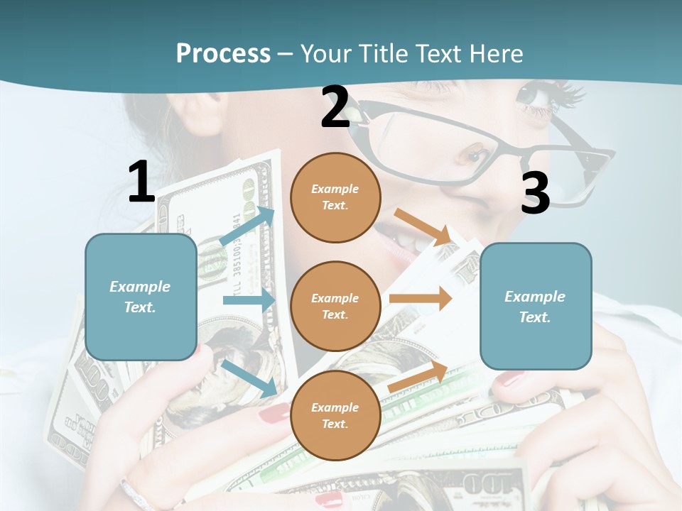 Spending Currency Female PowerPoint Template