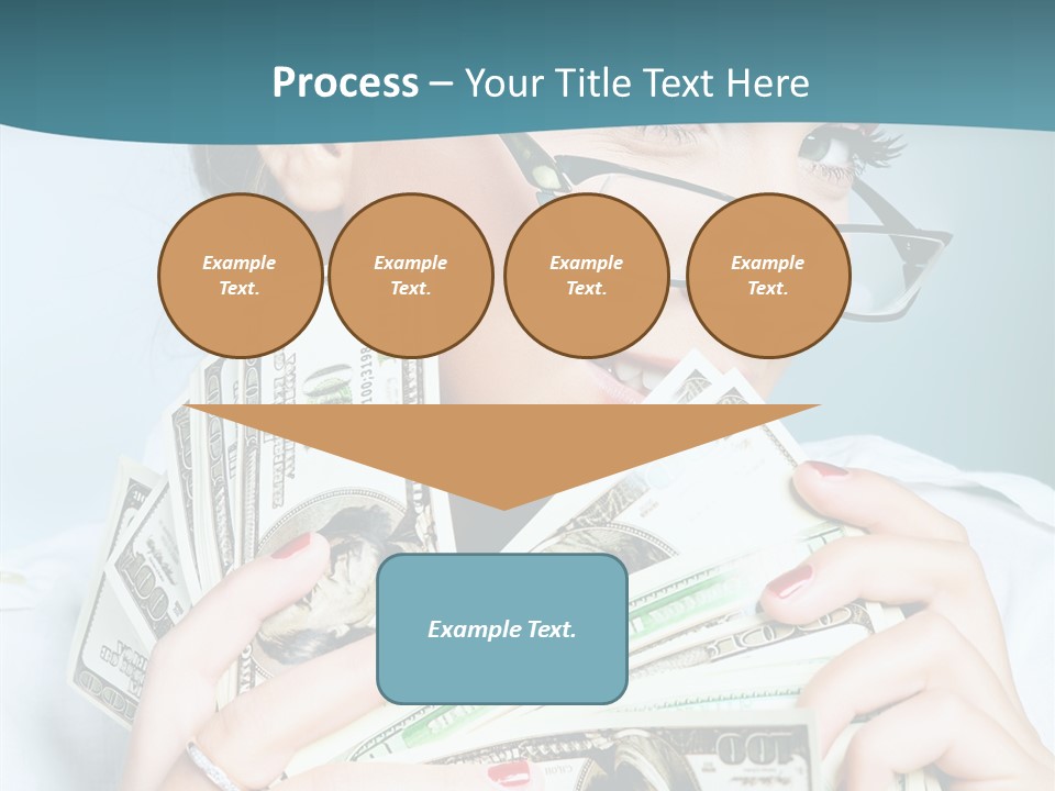 Spending Currency Female PowerPoint Template
