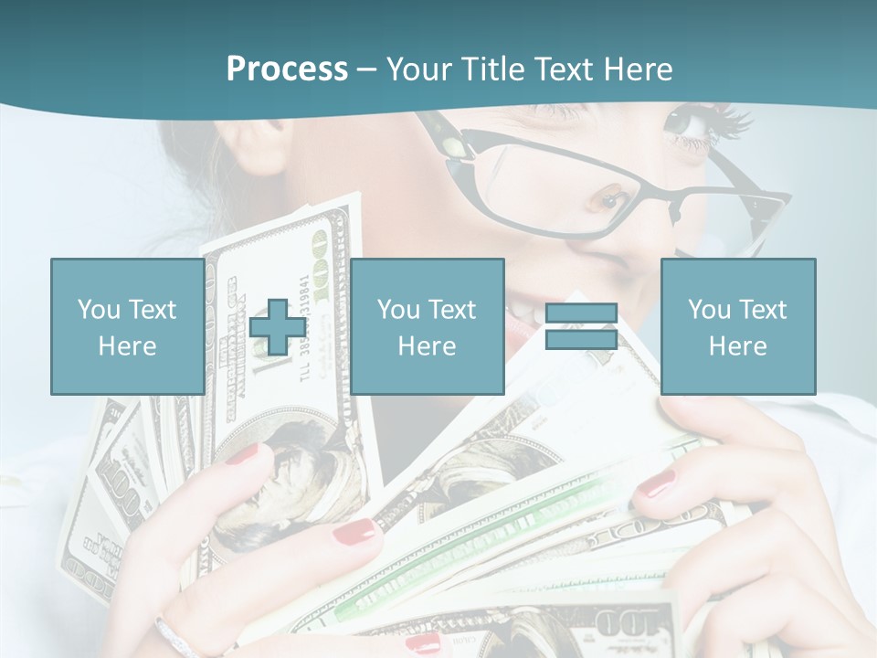 Spending Currency Female PowerPoint Template