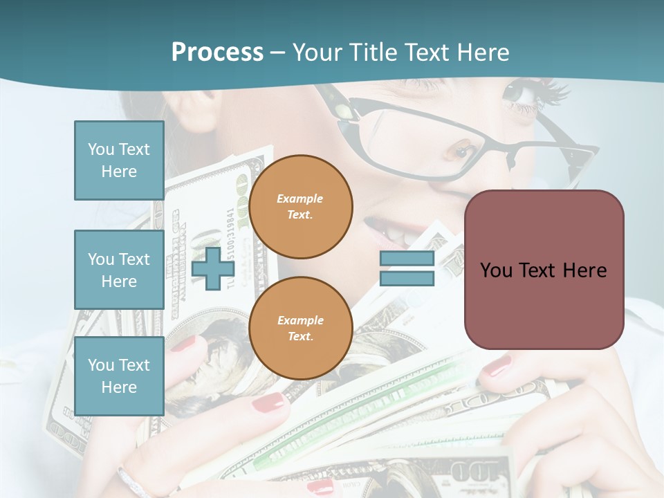 Spending Currency Female PowerPoint Template