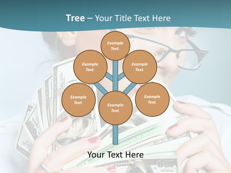 Spending Currency Female PowerPoint Template