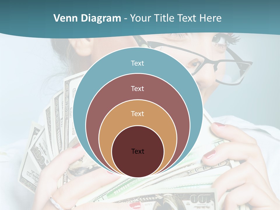 Spending Currency Female PowerPoint Template