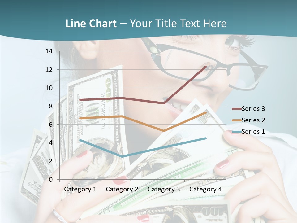 Spending Currency Female PowerPoint Template