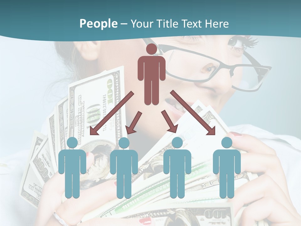 Spending Currency Female PowerPoint Template