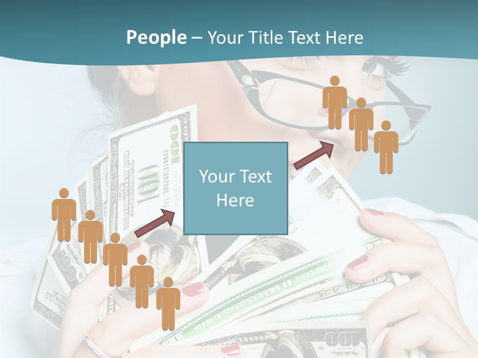 Spending Currency Female PowerPoint Template