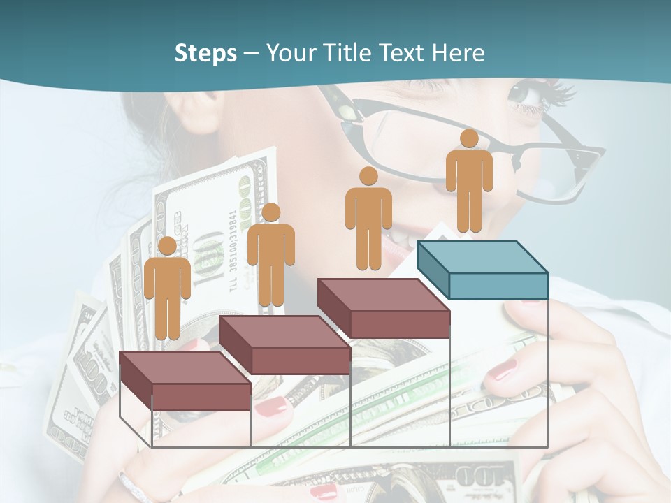 Spending Currency Female PowerPoint Template