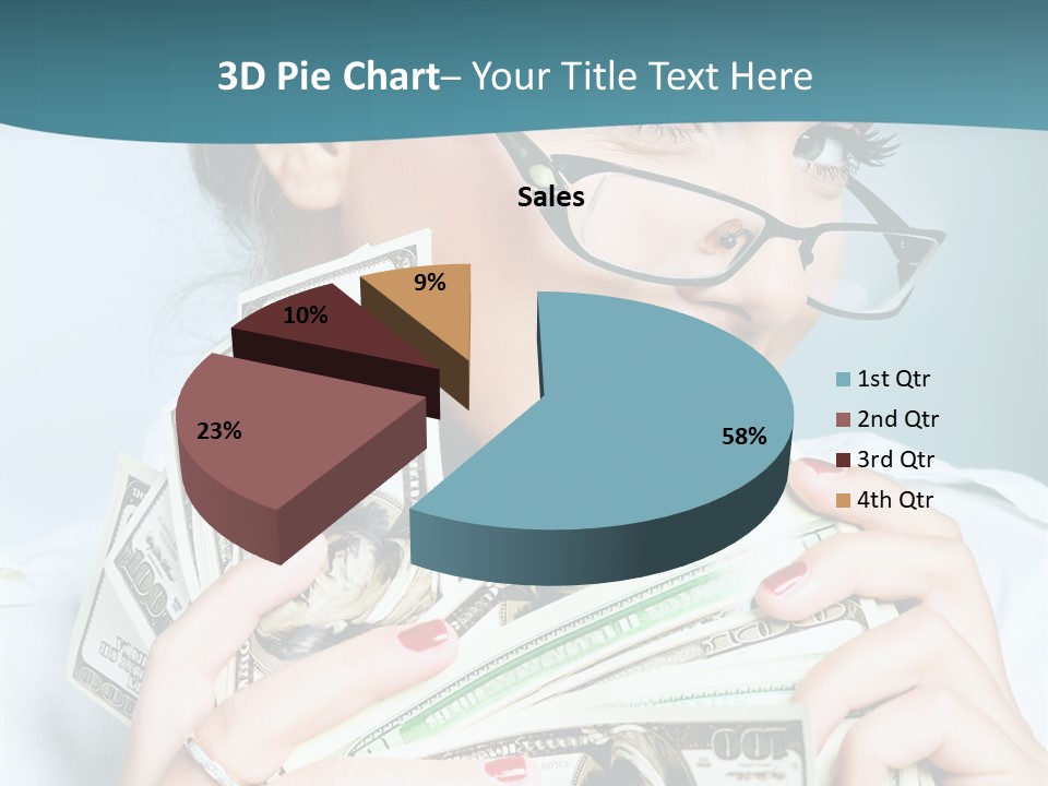 Spending Currency Female PowerPoint Template