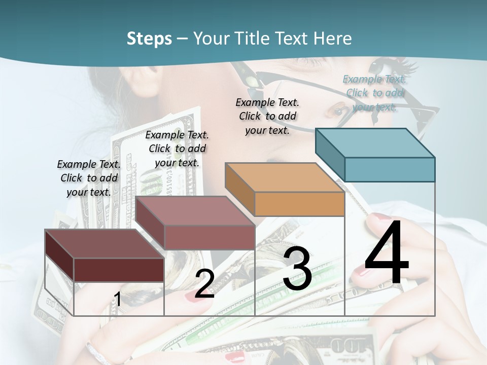 Spending Currency Female PowerPoint Template