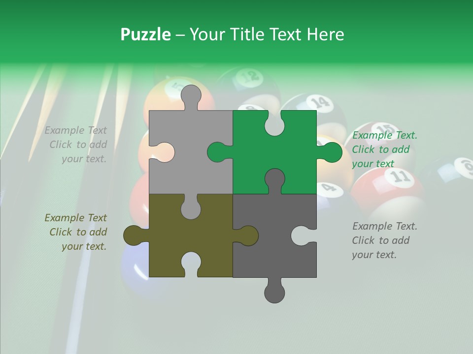 Billiards And Beer PowerPoint Template