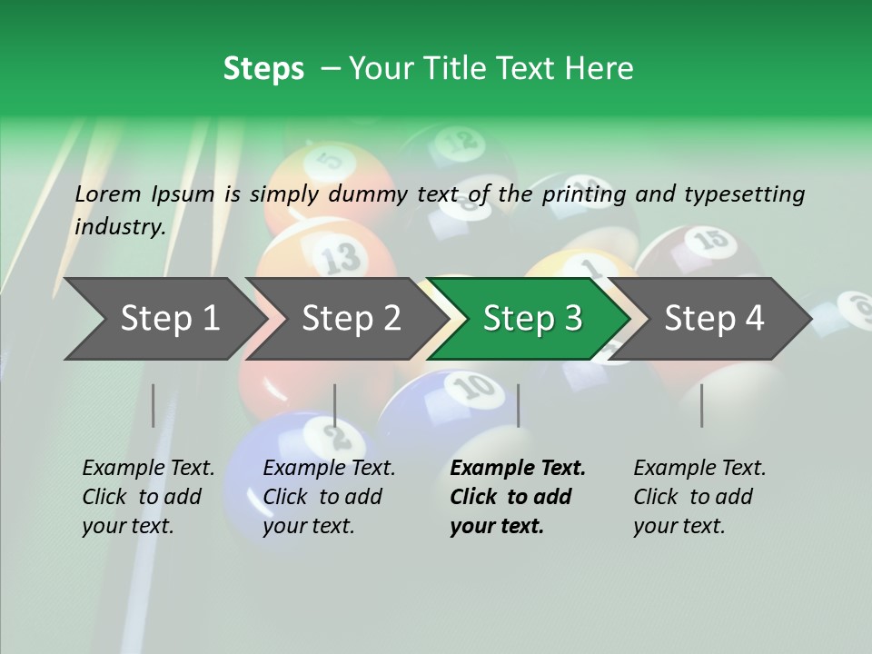 Billiards And Beer PowerPoint Template