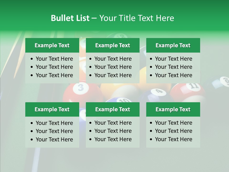 Billiards And Beer PowerPoint Template