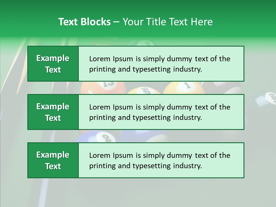 Billiards And Beer PowerPoint Template