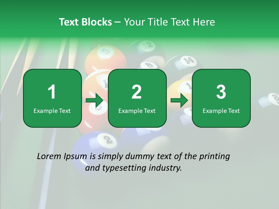 Billiards And Beer PowerPoint Template