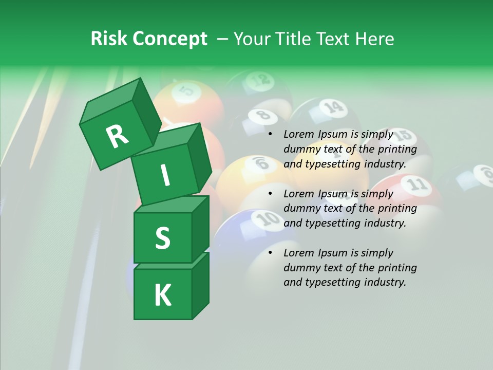 Billiards And Beer PowerPoint Template