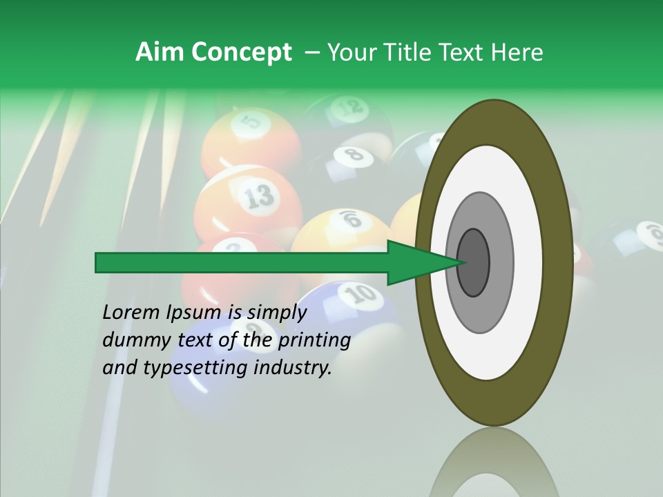 Billiards And Beer PowerPoint Template