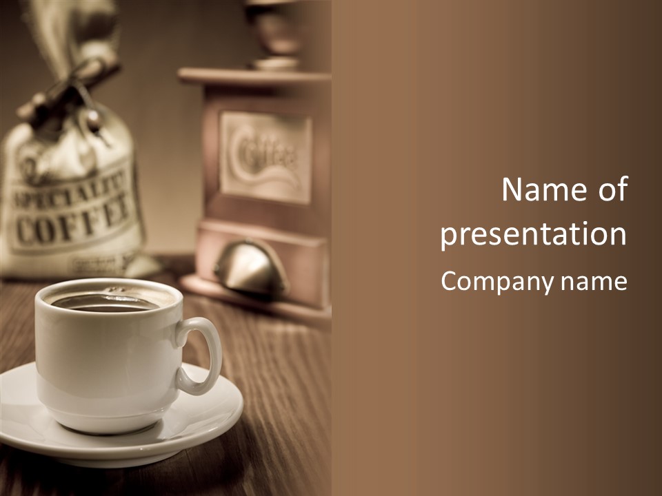 Coffee Aromatic Expresso PowerPoint Template