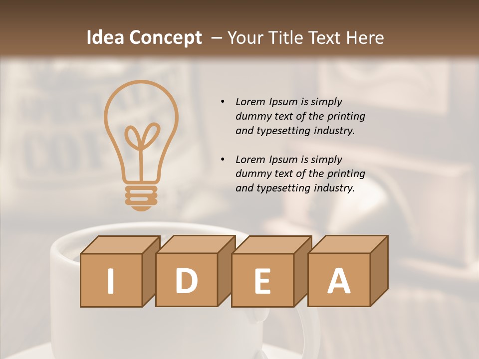 Coffee Aromatic Expresso PowerPoint Template