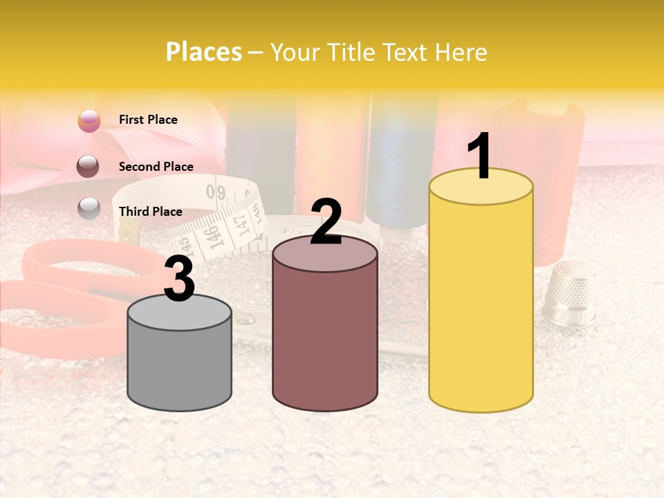 Needle Thread Scissors PowerPoint Template